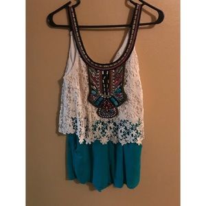 Lace romper